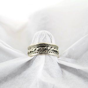 925 Sterling silver braided ring